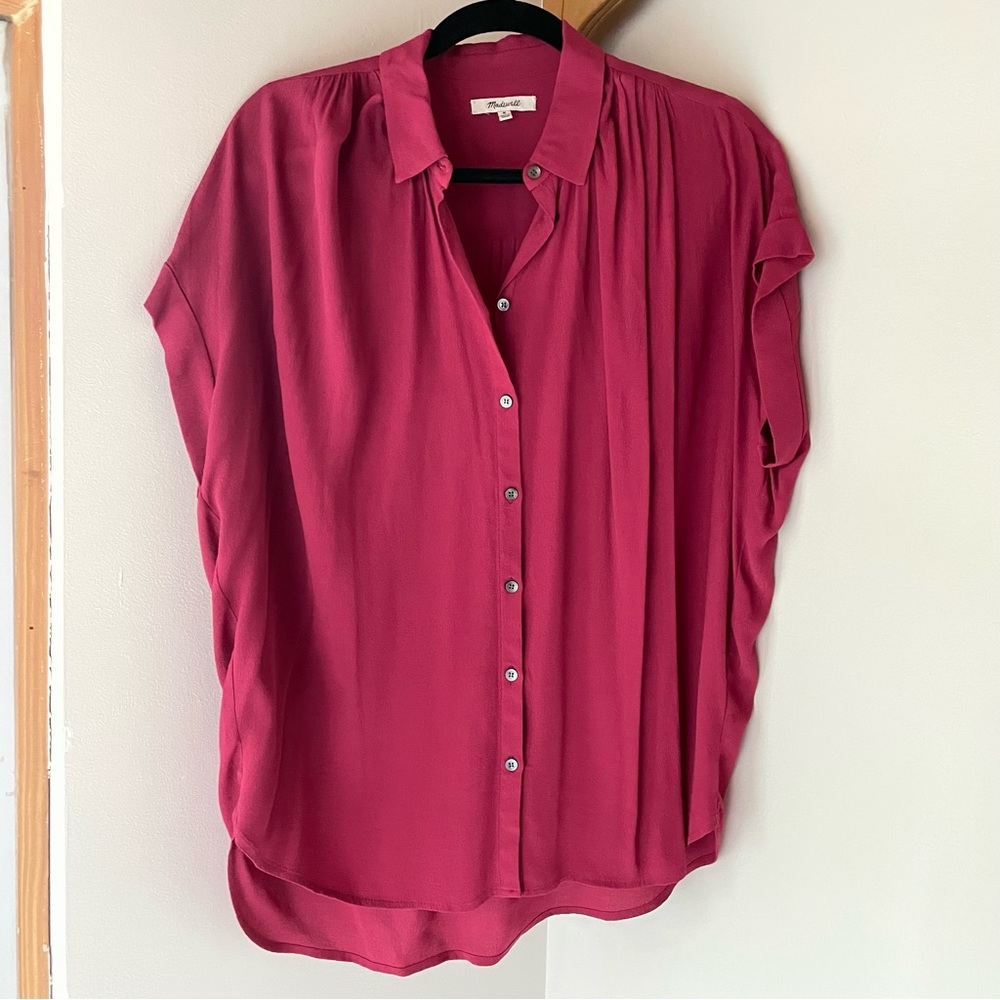 Madewell Drapey Central Shirt, Size M